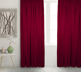 Штора Велюр матовый с креплением Петли v28