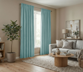 Штора Микровелюр v19 с креплением Шторная тесьма. Фото 2