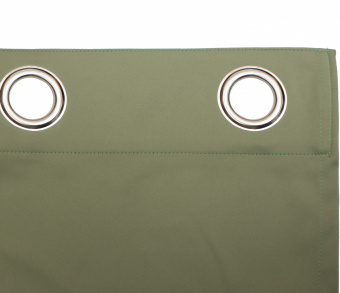 Шторы Премиум зеленые на люверсах. Фото 5