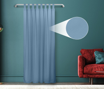 Штора Велюр матовый с креплением Петли v19. Фото 1