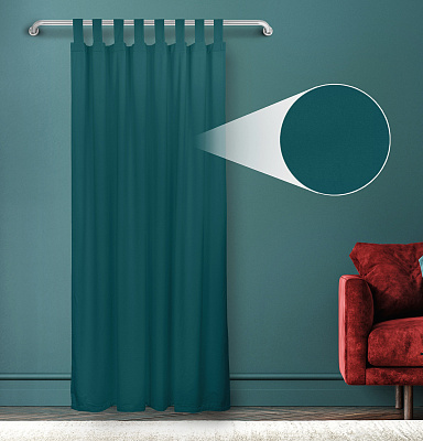 Штора Велюр матовый с креплением Петли с липучкой v17