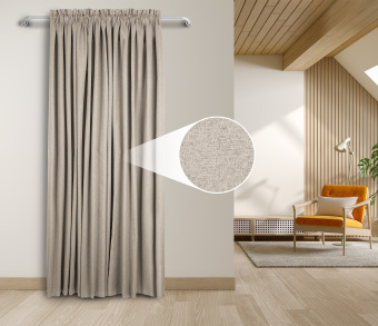 Штора Блэкаут Долли с креплением Кулиса с гребешком v04. Фото 1