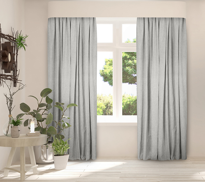 Санди однотонные v11 с креплением Шторная тесьма. Фото 2