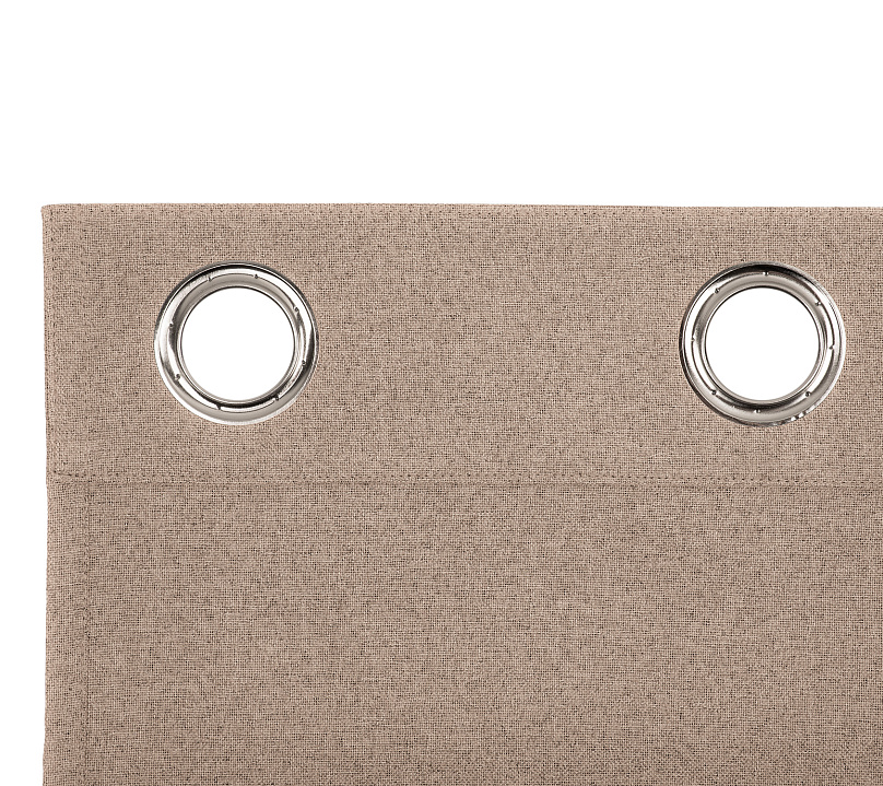 Штора Премиум Рогожка v03 с креплением Люверсы. Фото 4