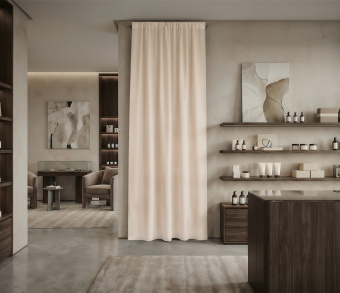 Штора Микровелюр v02 с креплением Кулиса. Фото 1