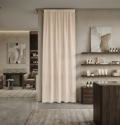 Штора Микровелюр v02 с креплением Кулиса