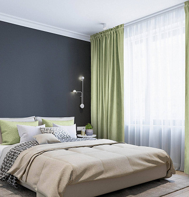 Канвас однотонные v32 с креплением Кулиска с гребешком 