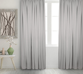 Штора Велюр матовый с креплением Шторная тесьма v10