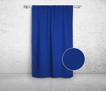 Шторы Стандарт синие на кулиске. Фото 3