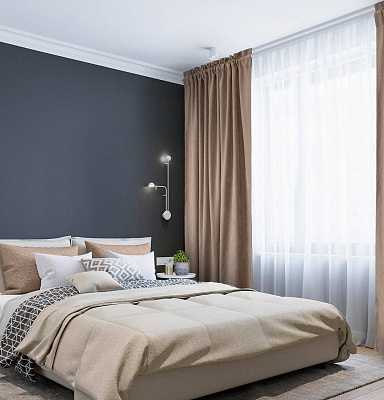 Канвас однотонные v45 с креплением Кулиска с гребешком