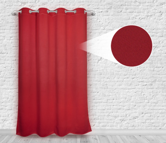 Шторы Премиум терракотовые на люверсах. Фото 4