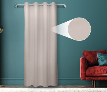 Штора Велюр матовый с креплением Люверсы v09. Фото 1