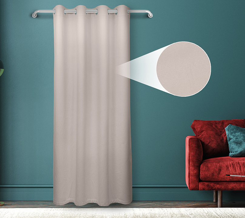 Штора Велюр матовый с креплением Люверсы v09. Фото 1