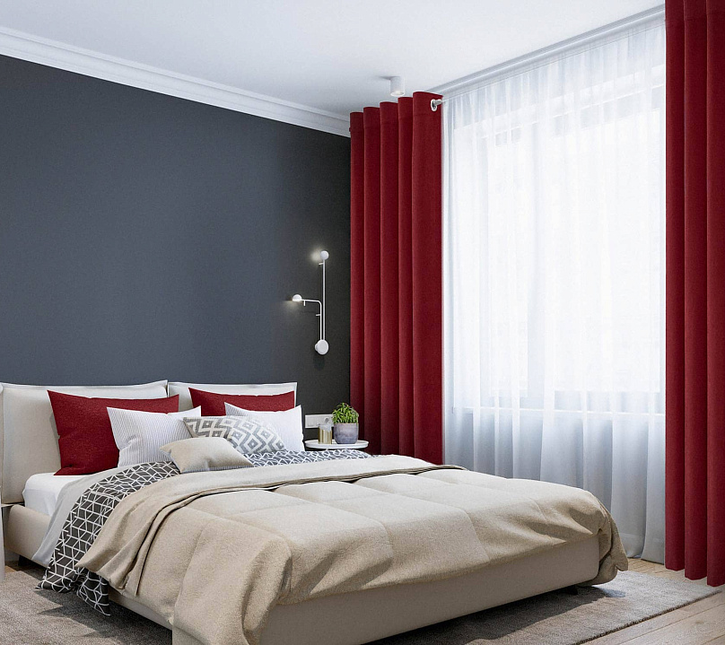 Канвас однотонные v44 с креплением Люверсы. Фото 1