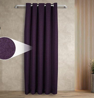 Штора Димаут Рогожка с креплением Люверсы v28 блэкаут