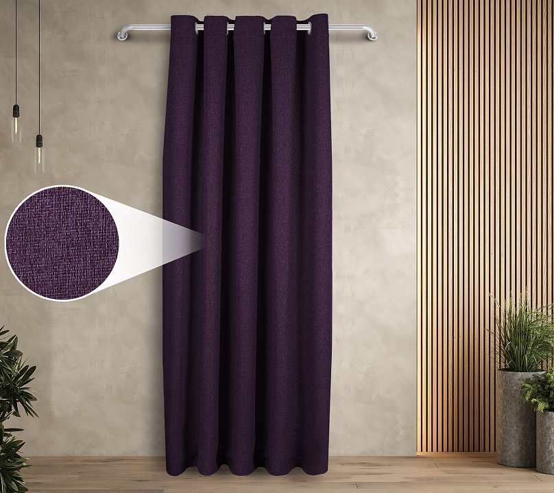 Штора Димаут Рогожка с креплением Люверсы v28. Фото 1