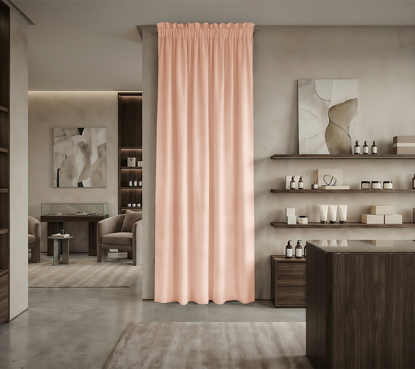 Штора Микровелюр v14 с креплением Кулиса с гребешком. Фото 1