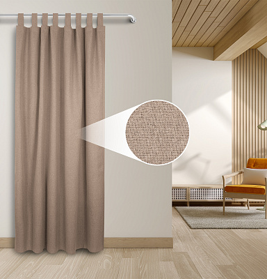 Штора Блэкаут Долли с креплением Петли с липучкой v06