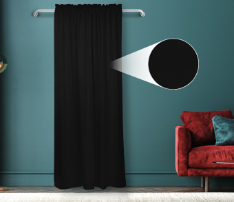 Штора Велюр матовый с креплением Кулиса с гребешком v33. Фото 1