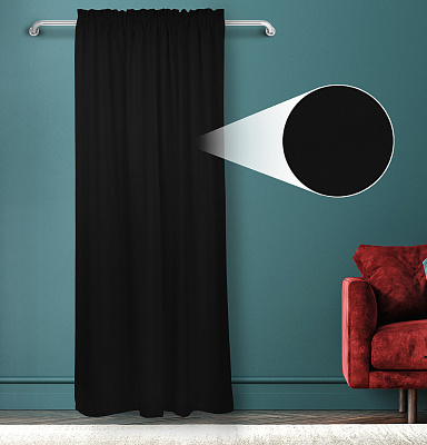 Штора Велюр матовый с креплением Кулиса с гребешком v33