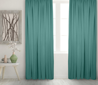 Штора Велюр матовый с креплением Кулиса с гребешком v14. Фото 2