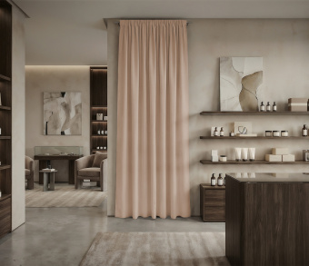 Штора Микровелюр v07 с креплением Шторная тесьма. Фото 1