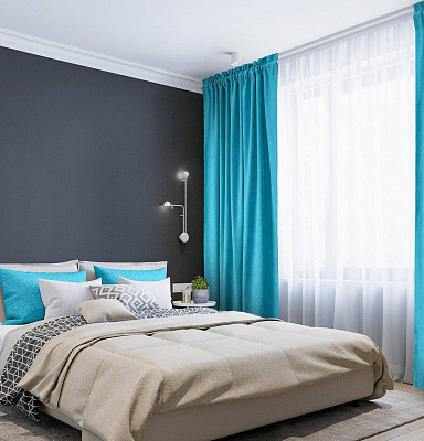 Канвас однотонные v28 с креплением Кулиска с гребешком 