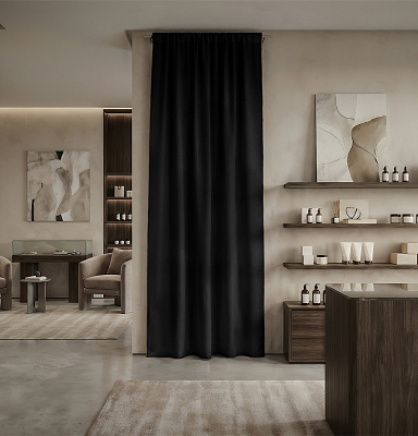 Штора Микровелюр v37 с креплением Кулиса