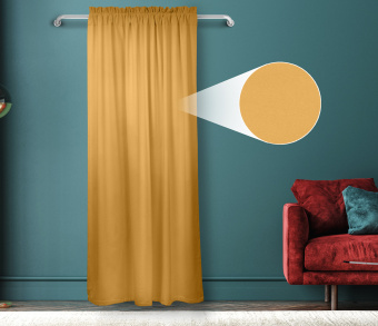 Штора Велюр матовый с креплением Кулиса с гребешком v22. Фото 1