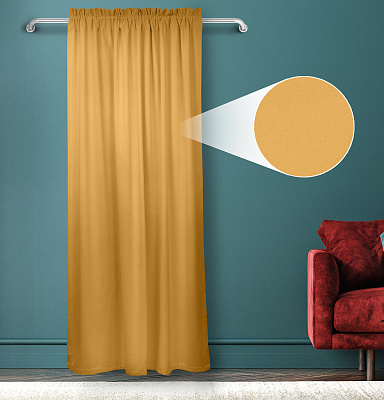 Штора Велюр матовый с креплением Кулиса с гребешком v22