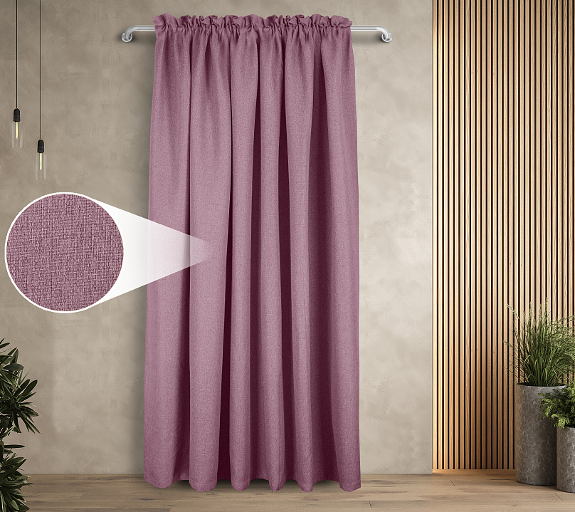 Штора Димаут Рогожка с креплением Кулиса с гребешком v23. Фото 1