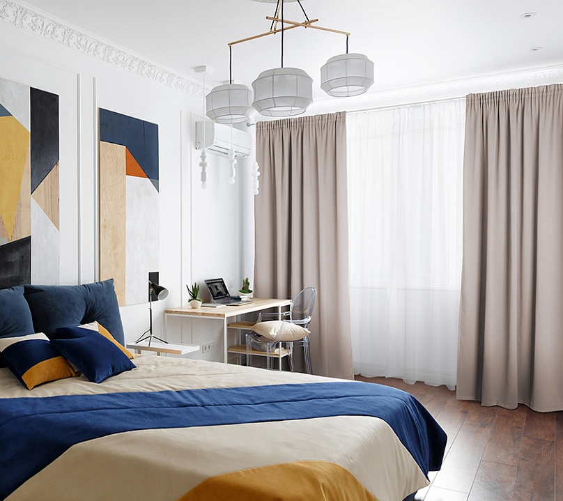 Шторы Премиум бежевые на тесьме. Фото 1