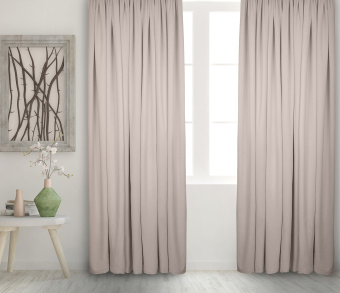 Штора Велюр матовый с креплением Кулиса с гребешком v09. Фото 2