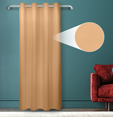 Штора Велюр матовый с креплением Люверсы v21