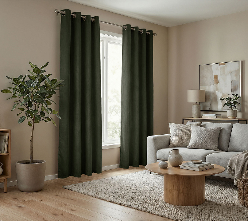 Штора Микровелюр v25 с креплением Люверсы. Фото 2