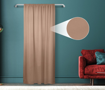 Штора Велюр матовый с креплением Кулиса v05. Фото 1