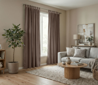 Штора Микровелюр v30 с креплением Петли. Фото 2