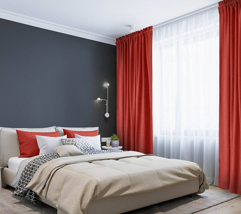 Канвас однотонные v42 с креплением Кулиска с гребешком. Фото 1