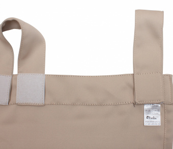 Шторы Премиум бежевые на петлях на липучках. Фото 6