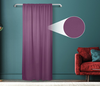 Штора Велюр матовый с креплением Кулиса v26. Фото 1