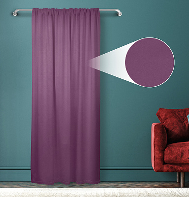 Штора Велюр матовый с креплением Кулиса v26