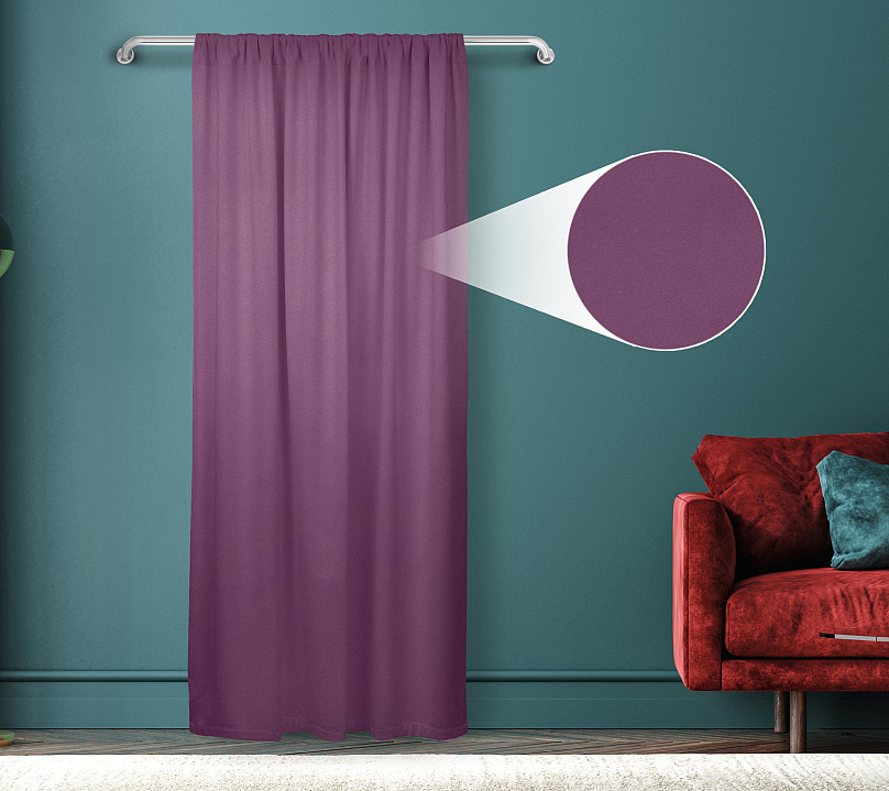 Штора Велюр матовый с креплением Кулиса v26. Фото 1