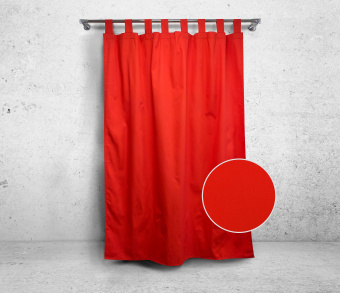 Шторы Стандарт красные на петлях без липучек. Фото 3