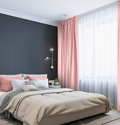 Канвас однотонные v22 с креплением Кулиска с гребешком