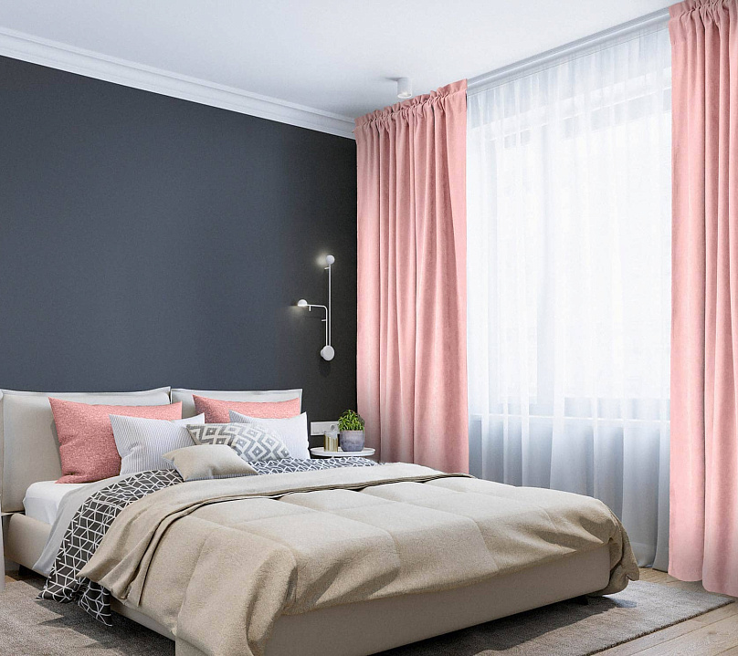 Канвас однотонные v22 с креплением Кулиска с гребешком. Фото 1