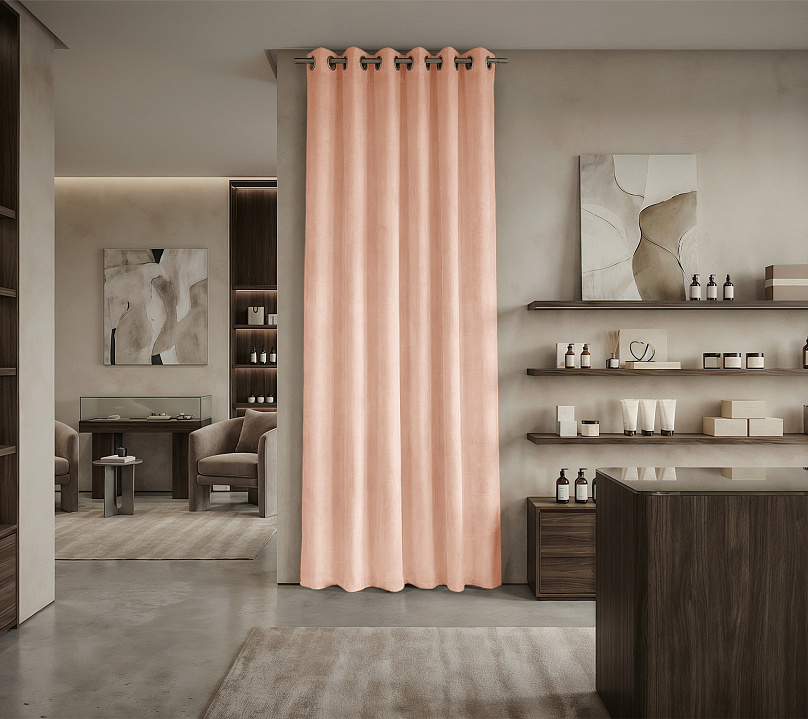 Штора Микровелюр v14 с креплением Люверсы. Фото 1