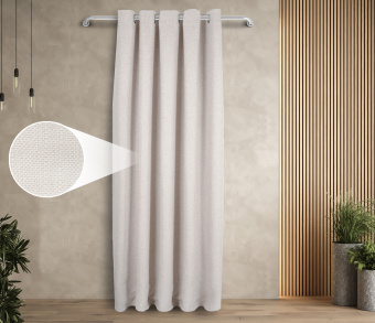 Штора Димаут Рогожка с креплением Люверсы v01. Фото 1