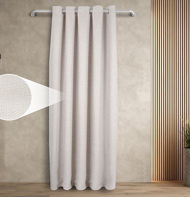 Штора Димаут Рогожка с креплением Люверсы v01 блэкаут