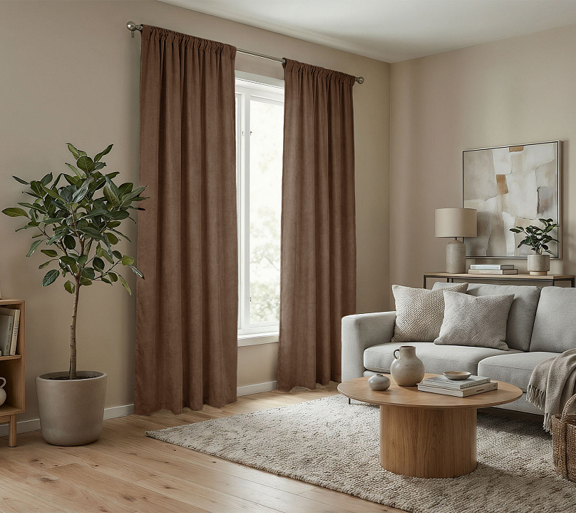 Штора Микровелюр v26 с креплением Кулиса. Фото 2