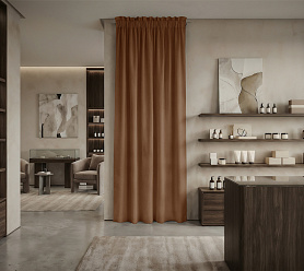 Штора Микровелюр v27 с креплением Кулиса с гребешком